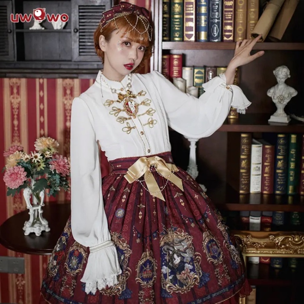 Uwowo coronation lolita skirt and headband